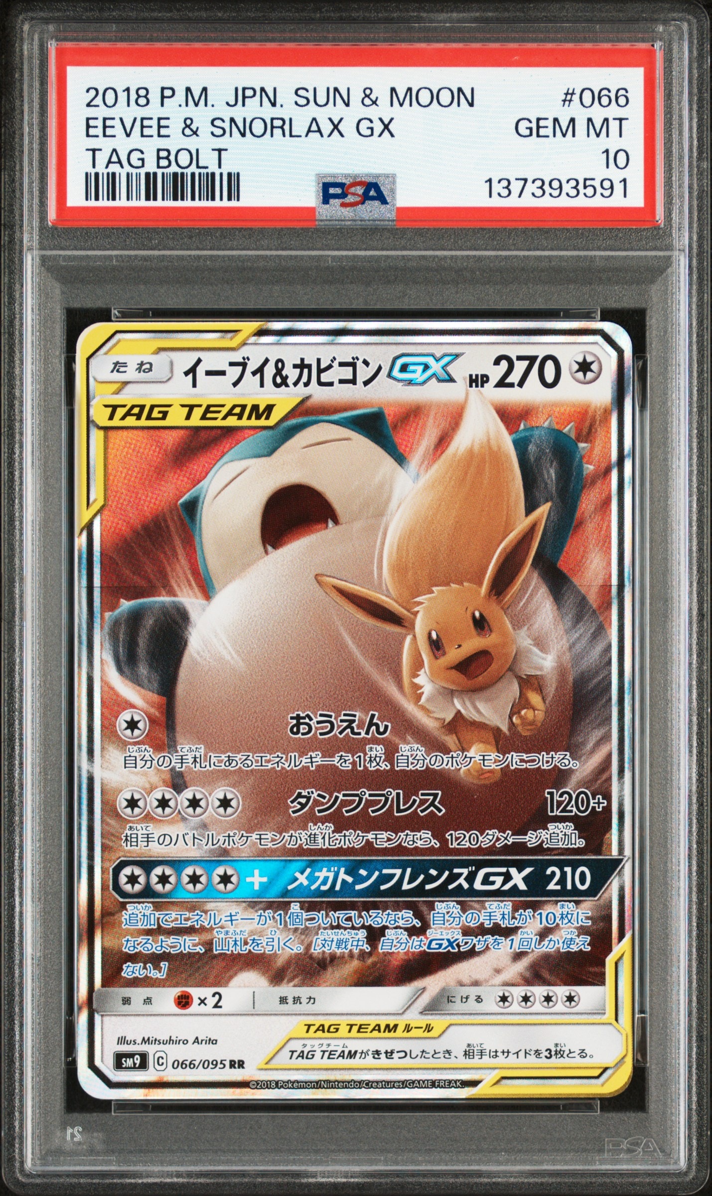 イーブイ&カビゴンGX RR [SM9 066/095](拡張パック「タッグボルト」)