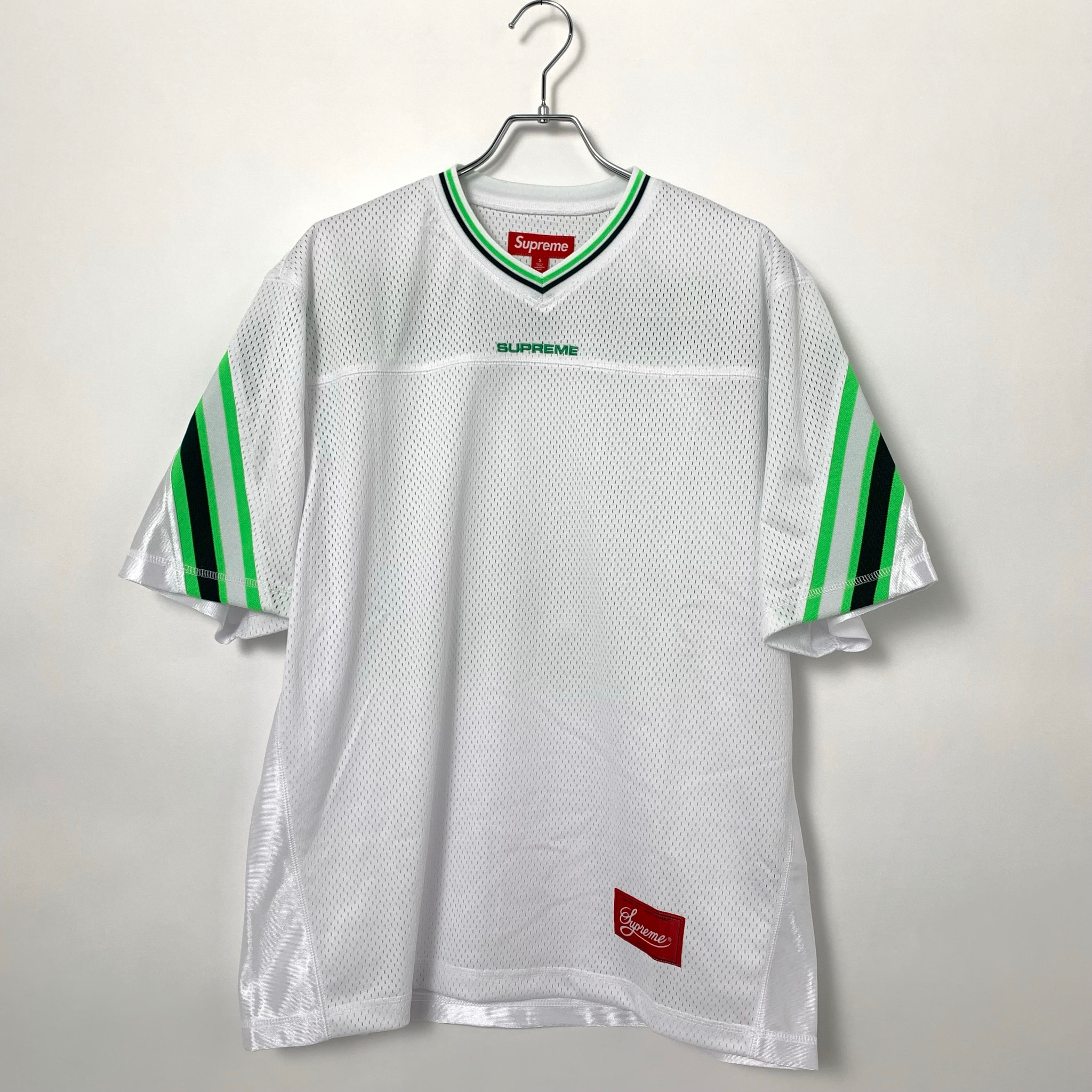 Supreme Jacquard Rib Football Jersey "White"