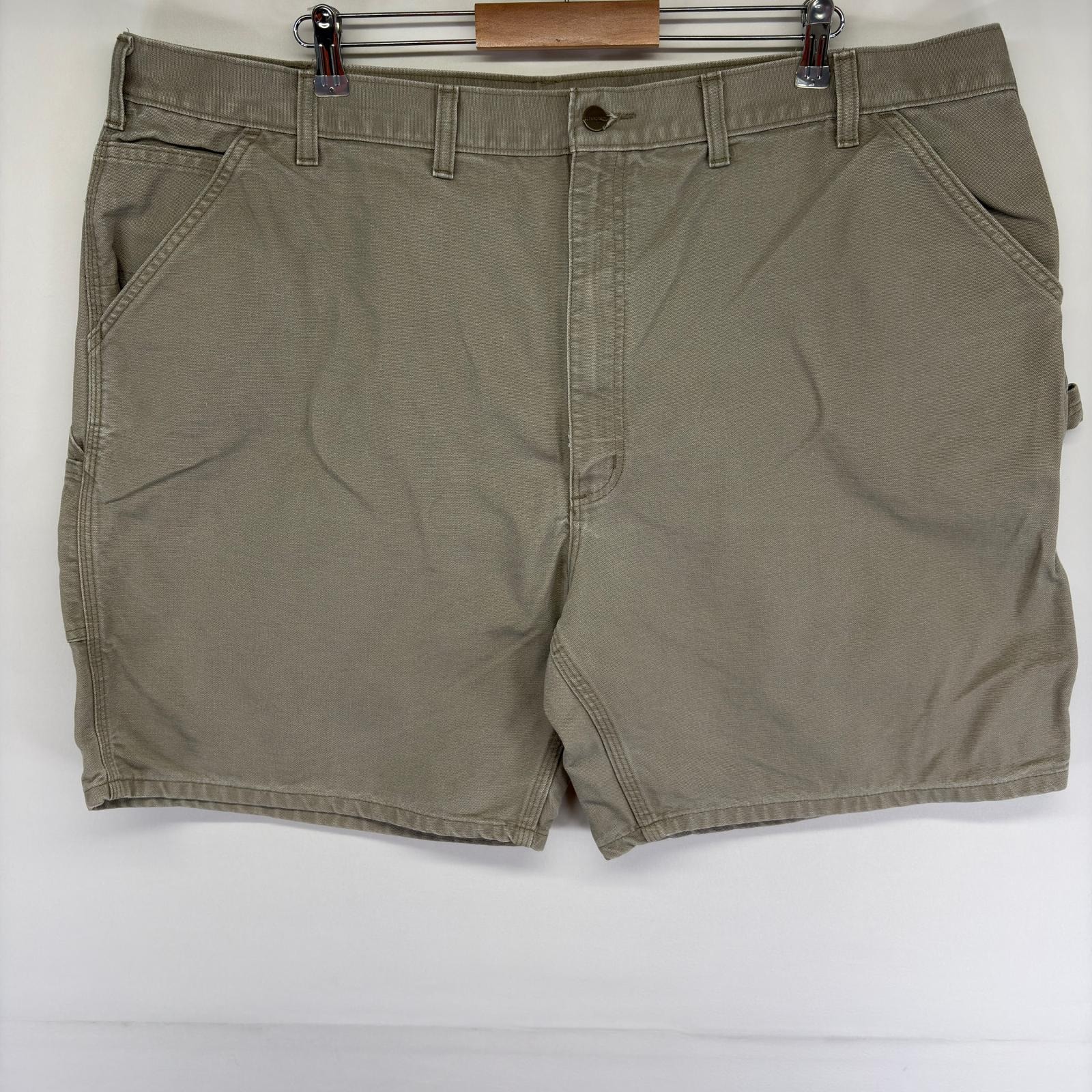 古着 カーハート Carhartt ダック パンツ ペインター ワーク ジッパーフライ ショーツ ハーフ w48  グレー系 メンズ