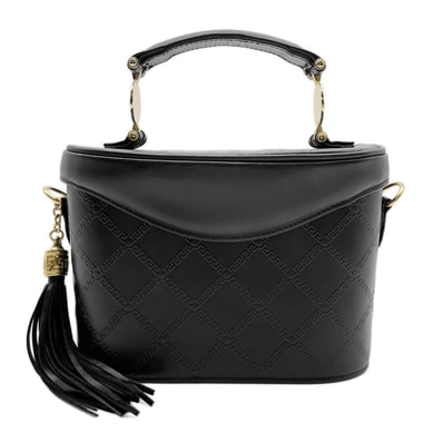 VERSACE ヴェルサーチ サンバースト ショルダーバッグ
レザー メタル ブラック レディース
【中古】