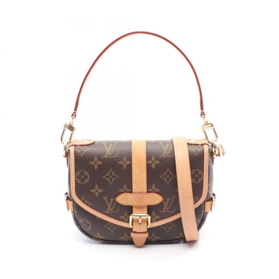 ルイ・ヴィトン LOUIS VUITTON ソミュールBB ハンドバッグ バッグ キャンバス レザー モノグラム モノグラム レディース ブラウン系 M46740 【中古】