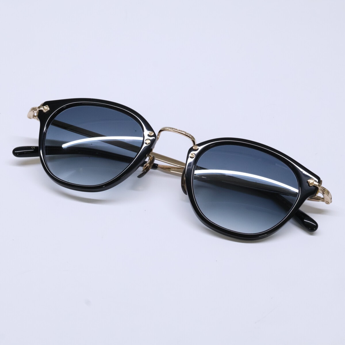 オリバーピープルズ 【美品】507C BK/G コンビ ボスリントン 45□24-142