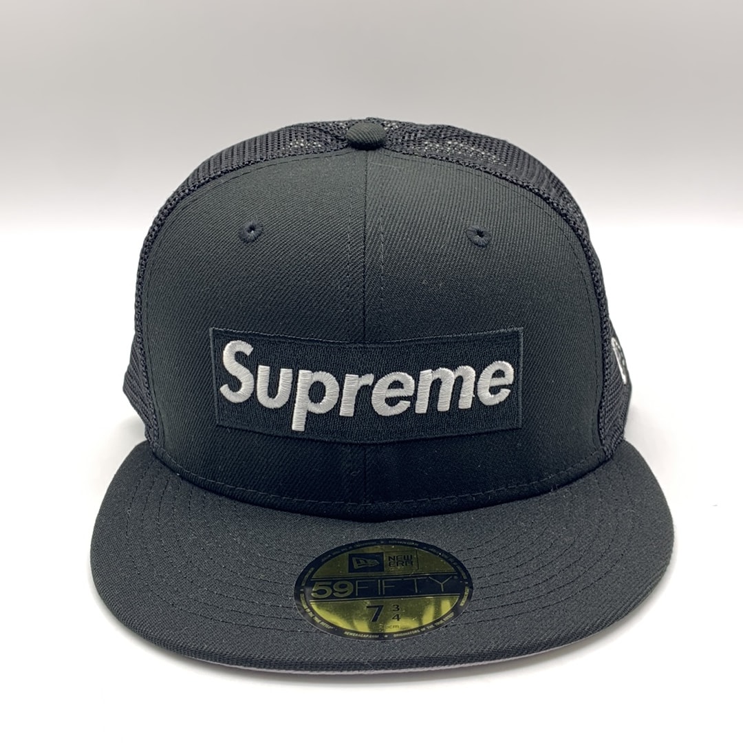 Supreme Box Logo Mesh Back New Era "Black" (22SS)