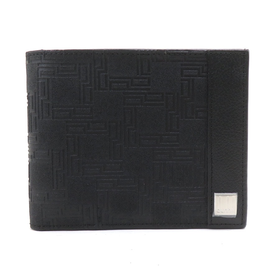 ダンヒル Dunhill 二つ折り財布 レザー ブラック メンズ【中古】 r11301a
