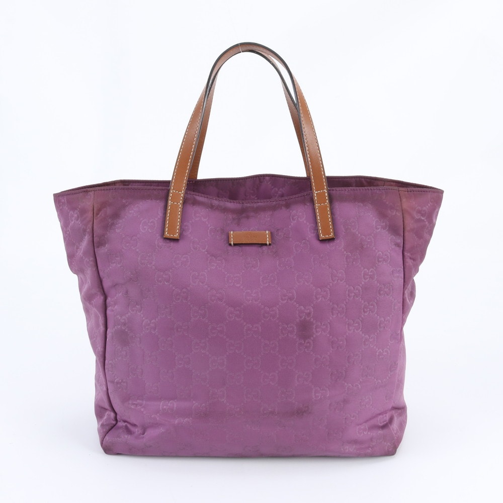 グッチ GGナイロン 282439 トート バッグ レザー×ナイロン