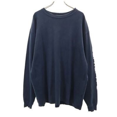 Carhartt カーハート K231 長袖 オリジナルフィット Tシャツ L ネイビー ロンT