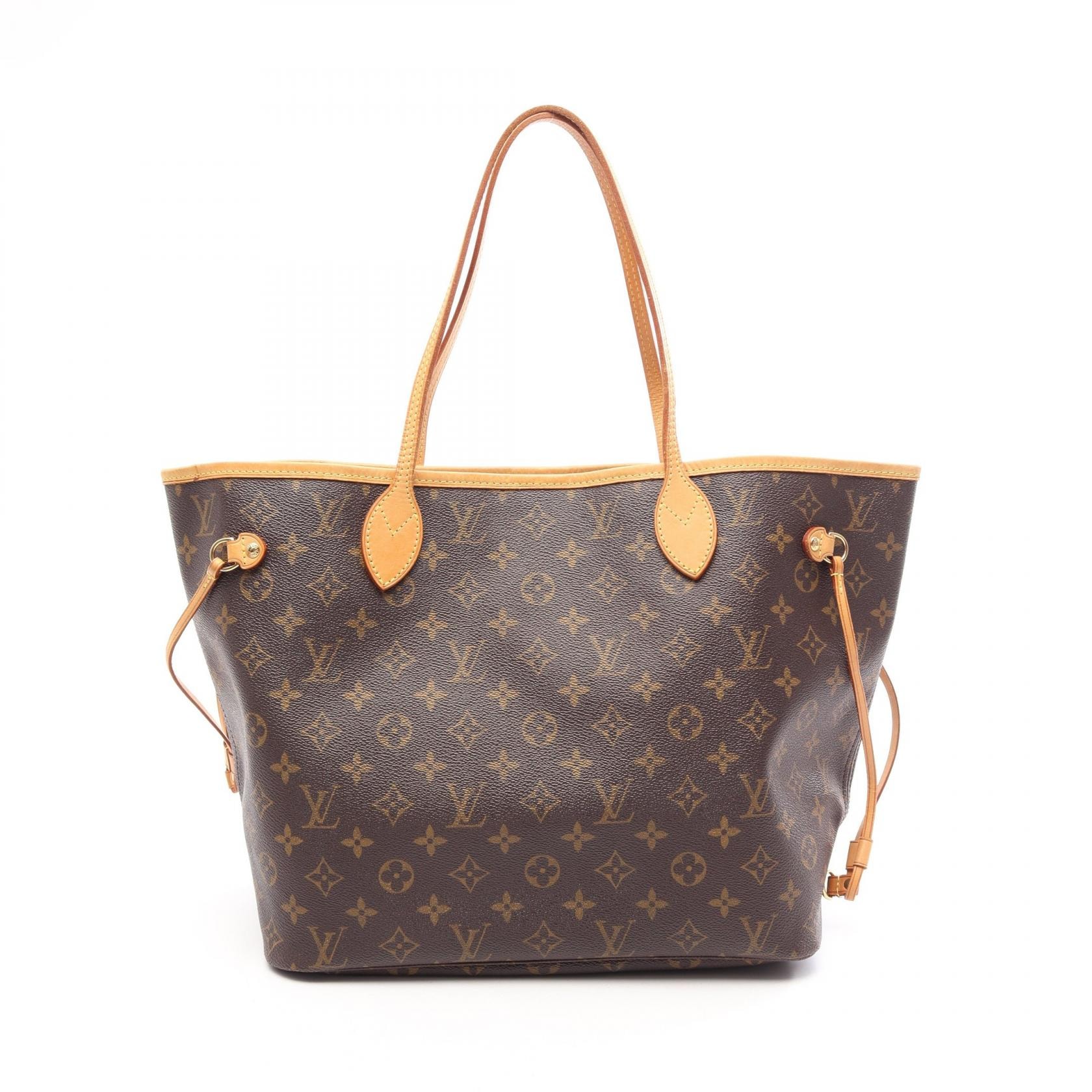 ルイ・ヴィトン LOUIS VUITTON ネヴァーフルMM トートバッグ バッグ PVCコーティングキャンバス レザー モノグラム レディース ブラウン系 M40156 【中古】