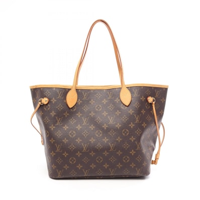 ルイ・ヴィトン LOUIS VUITTON ネヴァーフルMM トートバッグ バッグ PVCコーティングキャンバス レザー モノグラム レディース ブラウン系 M40156 【中古】