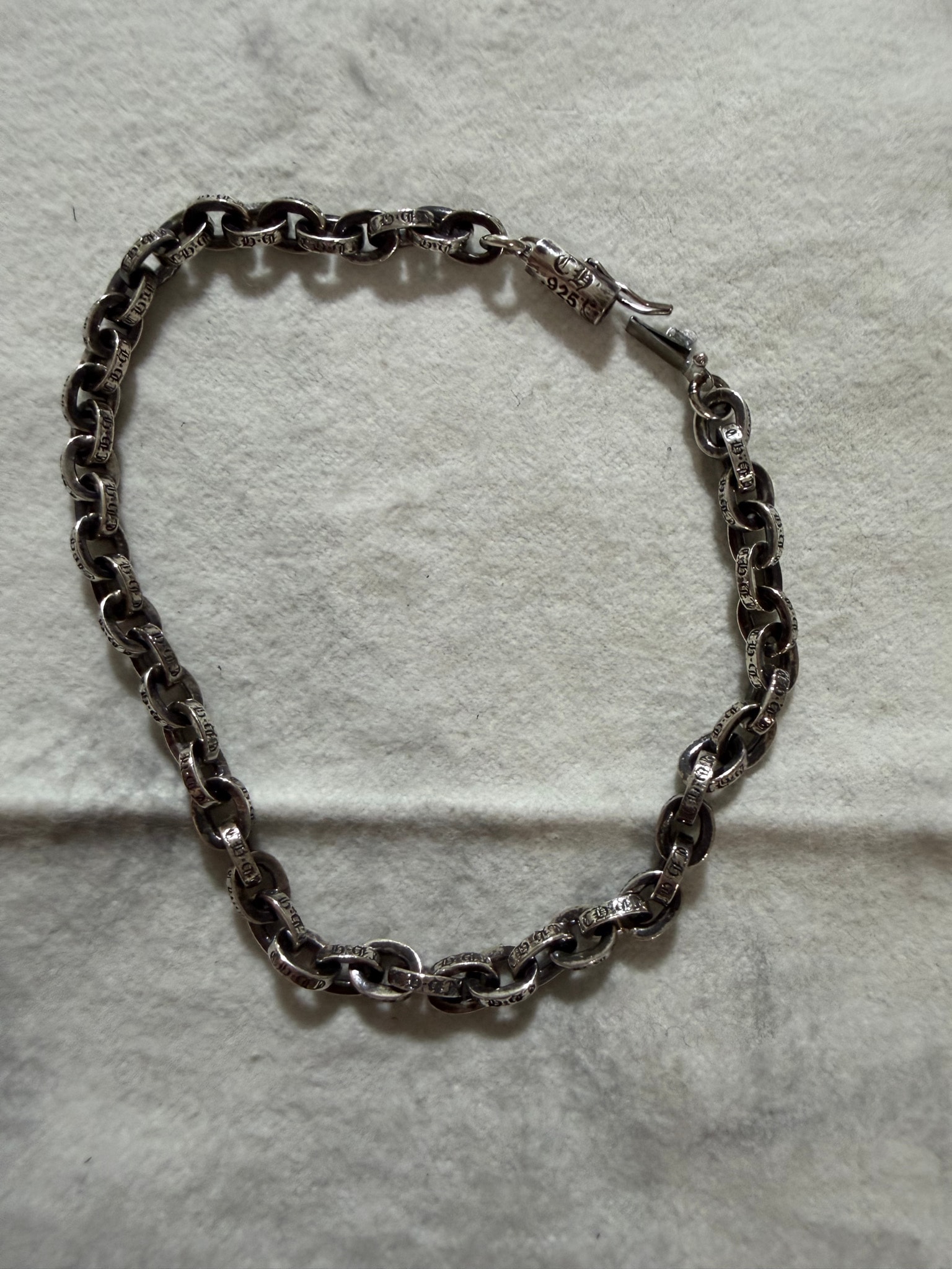 Chrome Hearts Paper Chain Bracelet "Silver"
