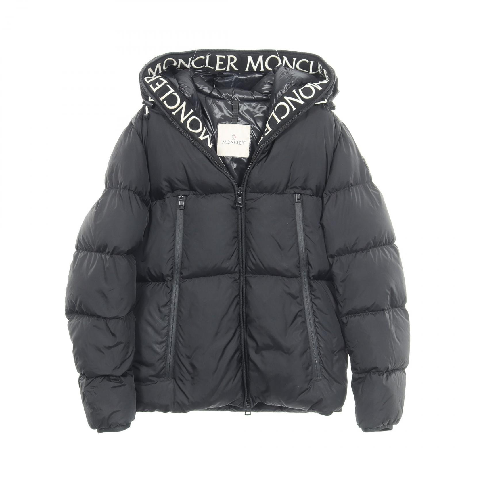 モンクレール MONCLER MONTCLA モンクラ フード付き ダウンジャケット 衣料品 アウター ナイロン メンズ ブラック系 【中古】