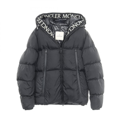 モンクレール MONCLER MONTCLA モンクラ フード付き ダウンジャケット 衣料品 アウター ナイロン メンズ ブラック系 【中古】
