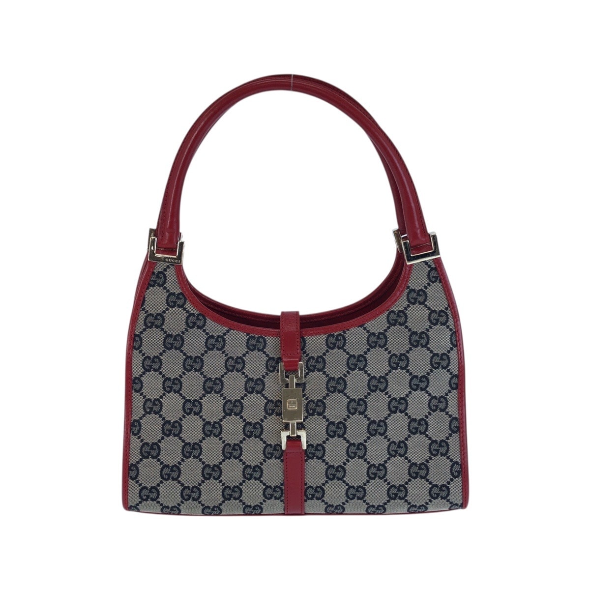 美品 GUCCI グッチ ジャッキー ベージュ レッド ゴールド金具 GGキャンバス レザー/ ショルダーバッグ ハンドバッグ 601771 【中古】