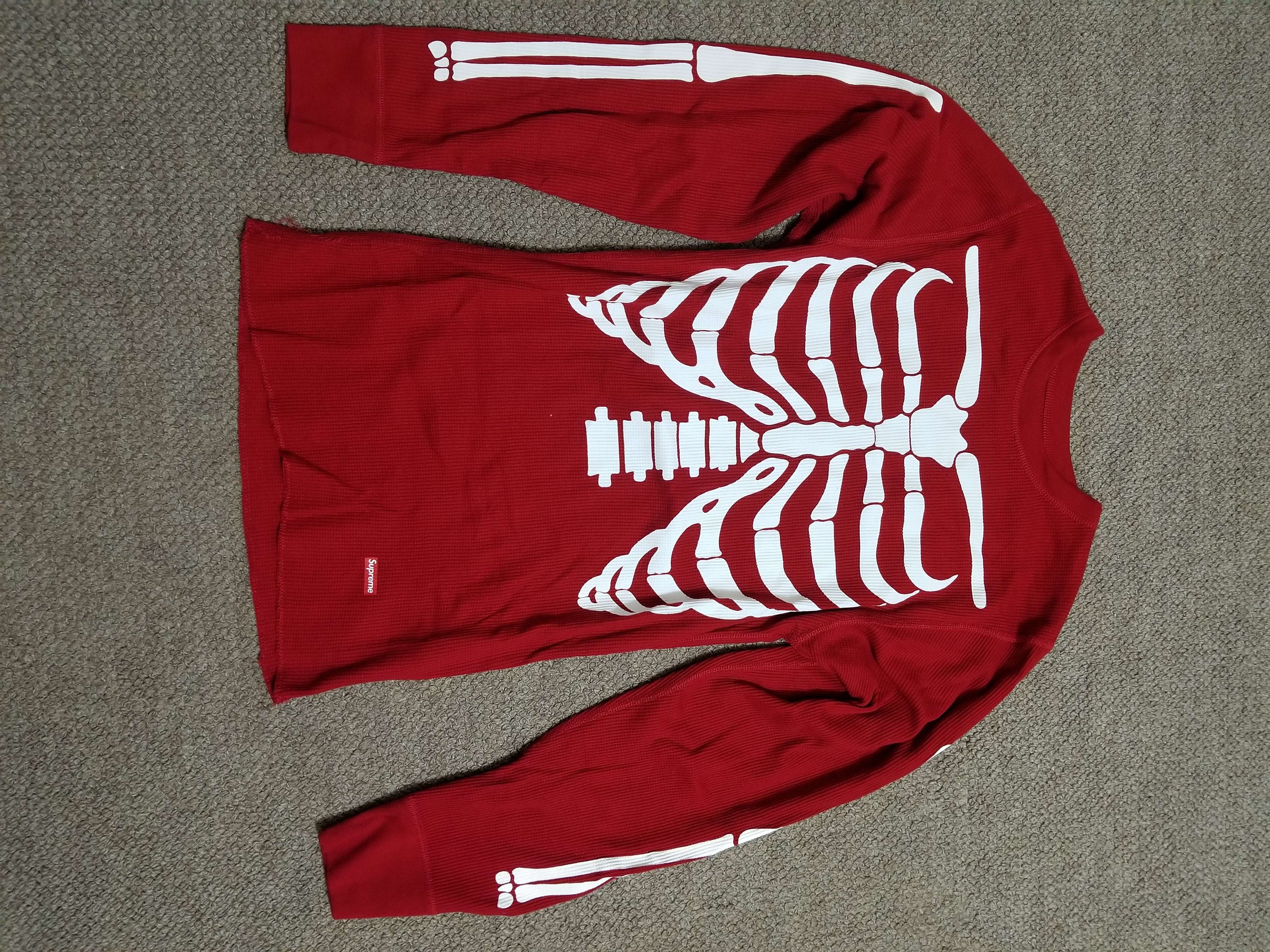 Supreme x Hanes Bones Thermal Crew (1 Pack) "Red"