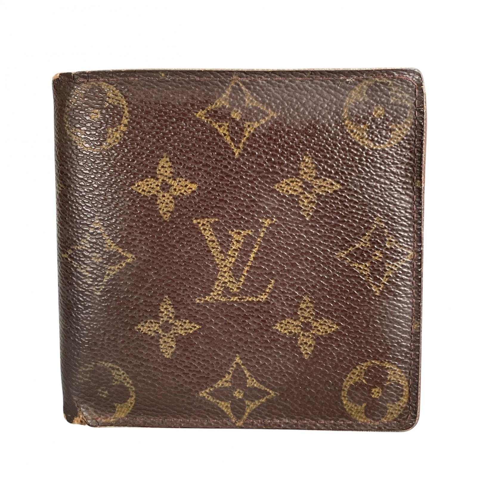 LOUIS VUITTON ルイ・ヴィトン ポルトビエカルトクレディモネ M61665 二つ折り財布 モノグラムキャンバス ブラウン レディース【中古】