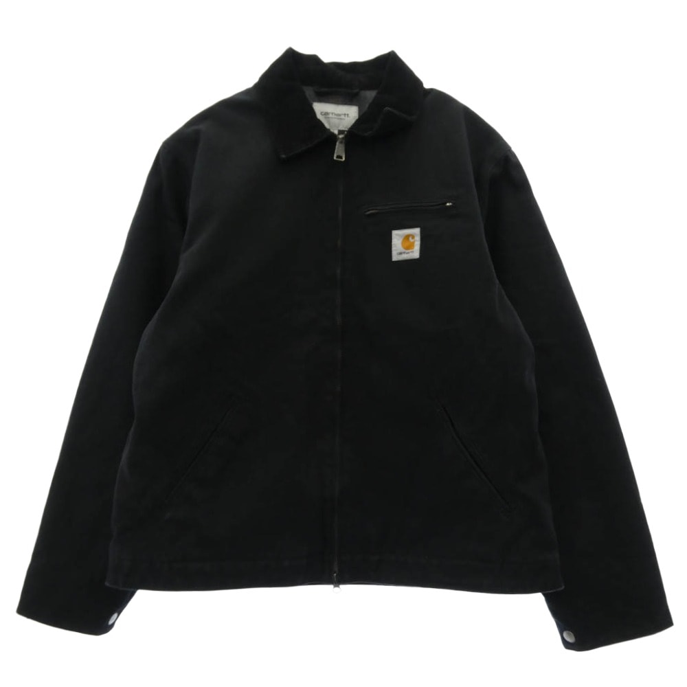 Carhartt カーハート ジャケット 80418 DETROIT JACKET Blanket Lining 12ozディアボーンキャンバス デトロイト ジャケット ブランケットライニング ブラック ブラック系 L【中古】