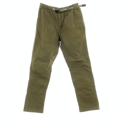 【中古】グラミチ Gramicci ストレッチ コットン イージーパンツ オリーブ【サイズM】【メンズ】