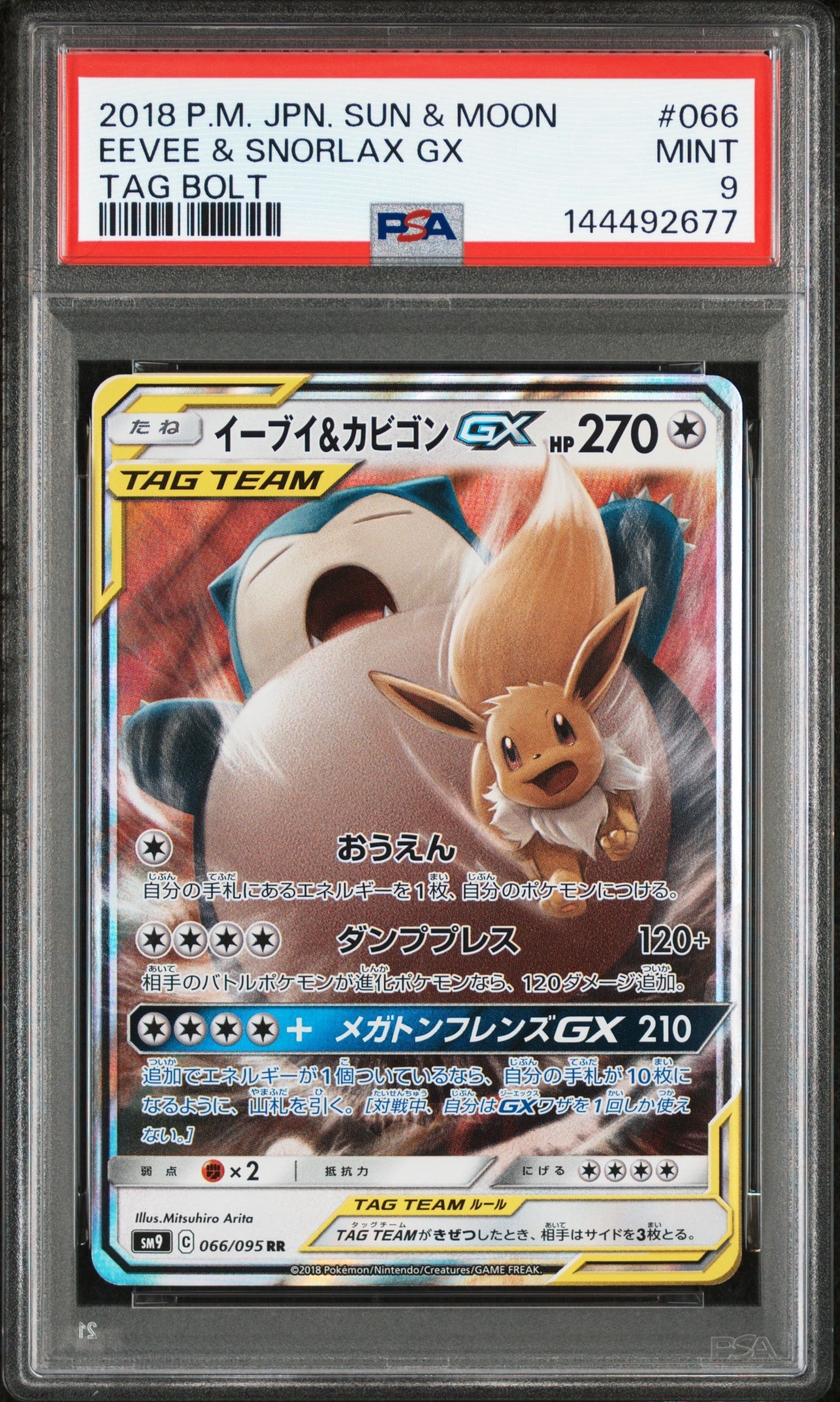 イーブイ&カビゴンGX RR [SM9 066/095](拡張パック「タッグボルト」)