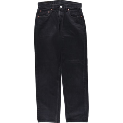 古着 90年代 リーバイス Levi's 517-0285 ユーロモデル ブラックデニム テーパードデニムパンツ レディースL(w30)相当 ヴィンテージ/evb031392