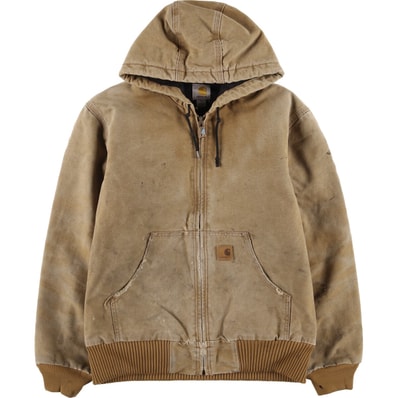 古着 カーハート Carhartt アクティブジャケット ダックフルジップパーカー メンズS相当/eaa587561