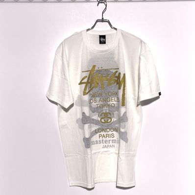 STUSSY×MASTERMIND SHADOW SKULL WT TEE White