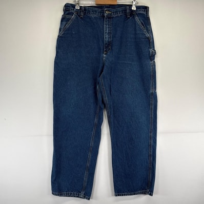 古着 カーハート Carhartt デニム パンツ デニム ペインター 大きいサイズ ワークパンツ W40×L32 ブルー系 メンズ