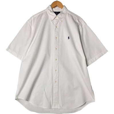 古着 ラルフローレン Ralph Lauren BLAKE 半袖 ボタンダウンシャツ メンズL相当/eaa553259