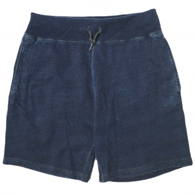 RRL ダブルアールエル INDIGO DYE SWEAT SHORTS インディゴ染め スウェットショーツ 782895515001 XS ネイビー Double RL ショートパンツ イージー フレンチテリー ボトムス g18366