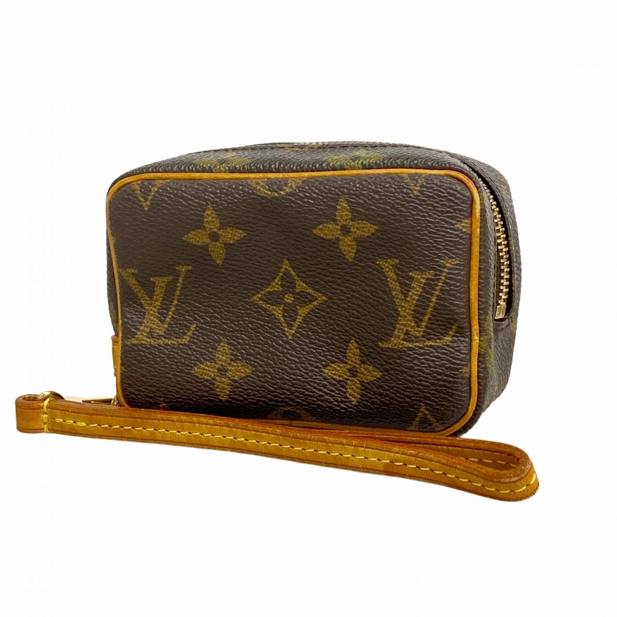 【6dc3145-k】ルイヴィトン ポーチ モノグラム トゥルースワピティ M58030 ブラウン【中古】レディース
