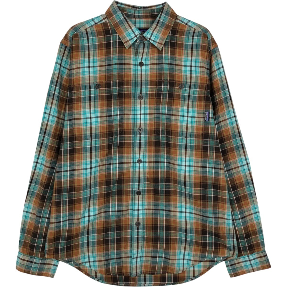 古着 パタゴニア Patagonia ORGANIC COTTON オーガニックコットン 53837FA11 長袖 コットンチェックシャツ メンズS相当/eaa663019