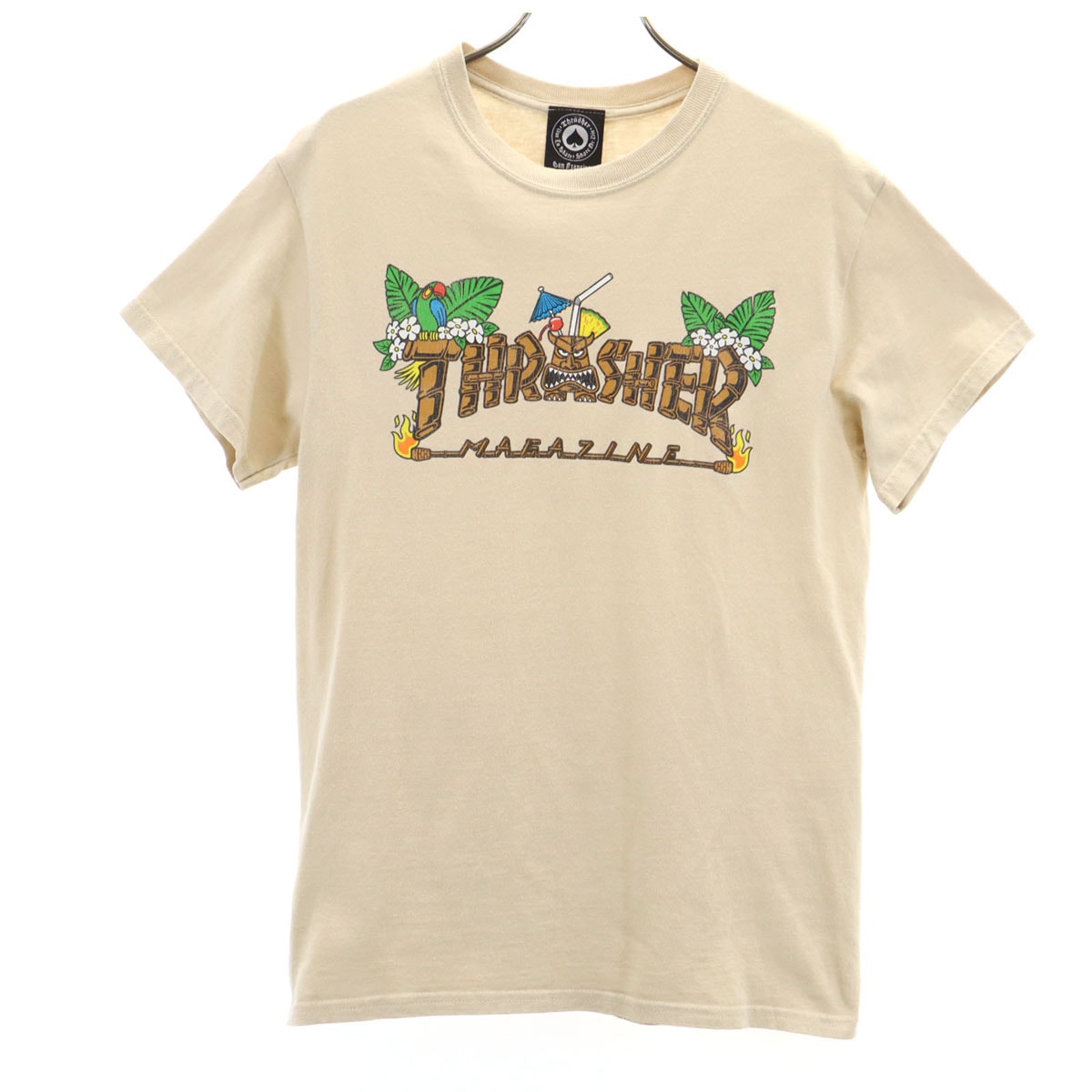 THRASHER スラッシャー 半袖 Tシャツ S ベージュ