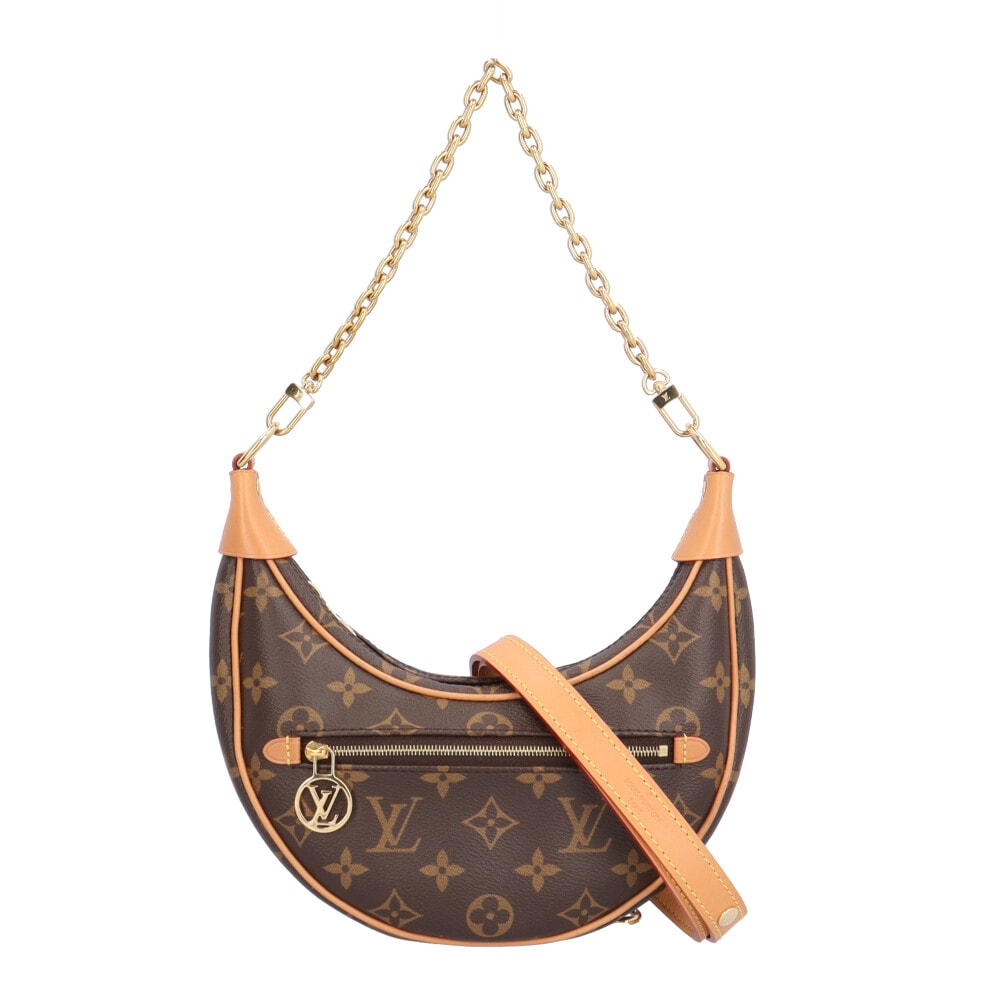 ルイヴィトン ループ モノグラム ショルダーバッグ モノグラムキャンバス M81098 ブラウン レディース LOUIS VUITTON 中古
