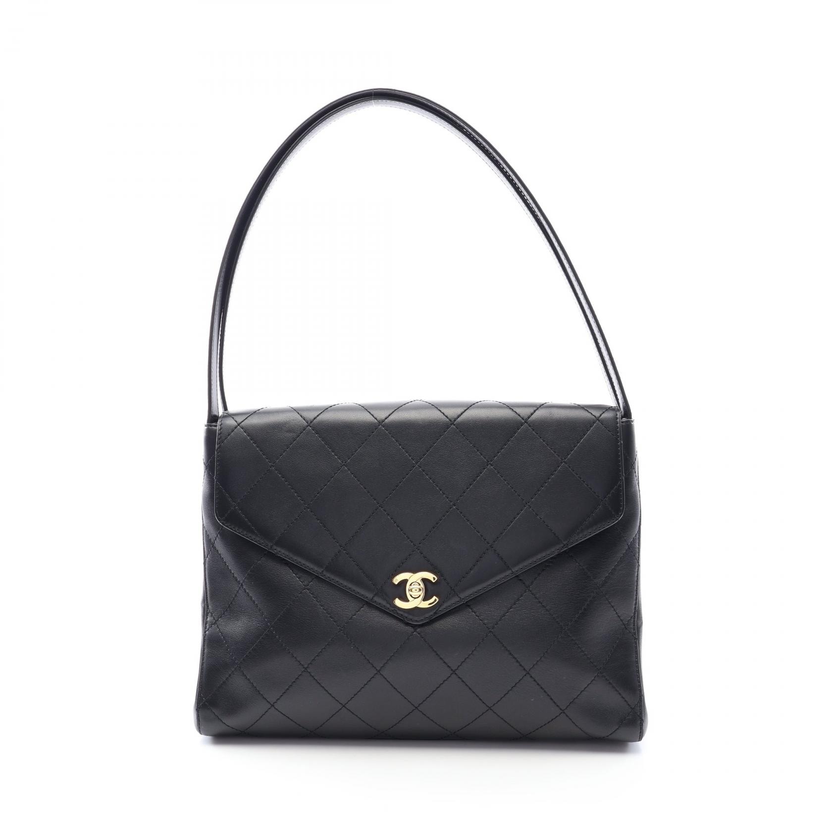 シャネル CHANEL マトラッセ ショルダーバッグ バッグ ラムスキン(羊革) レディース ブラック系 【中古】