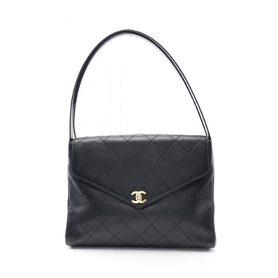 シャネル CHANEL マトラッセ ショルダーバッグ バッグ ラムスキン(羊革) レディース ブラック系 【中古】