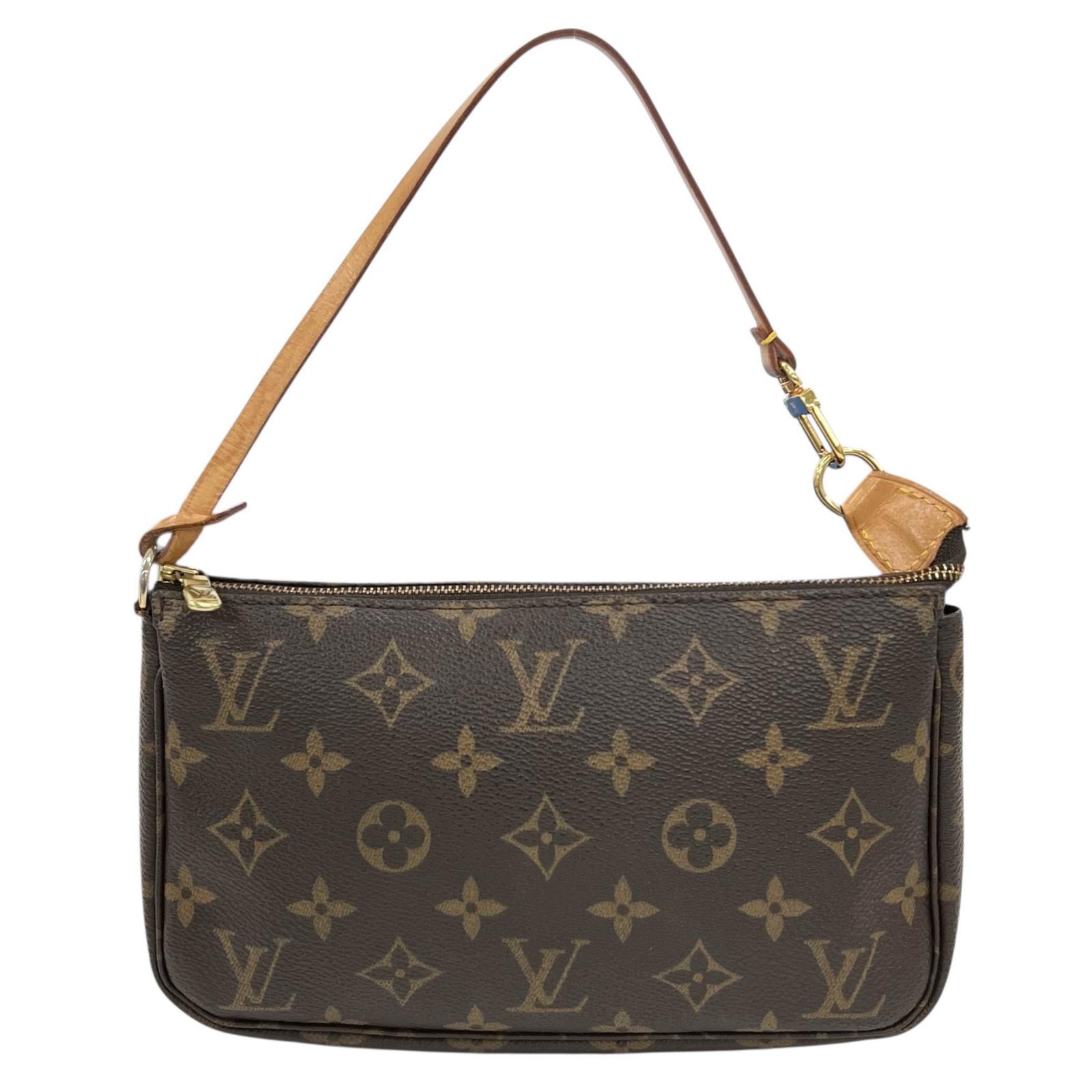 LOUIS VUITTON ルイ・ヴィトン ポシェット・アクセソワール M51980 ポーチ モノグラムキャンバス ブラウン レディース【中古】