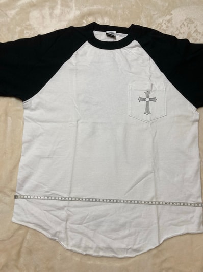CHROME HEARTS クロムハーツ CEMETARY CROSS RAGLAN TEE L