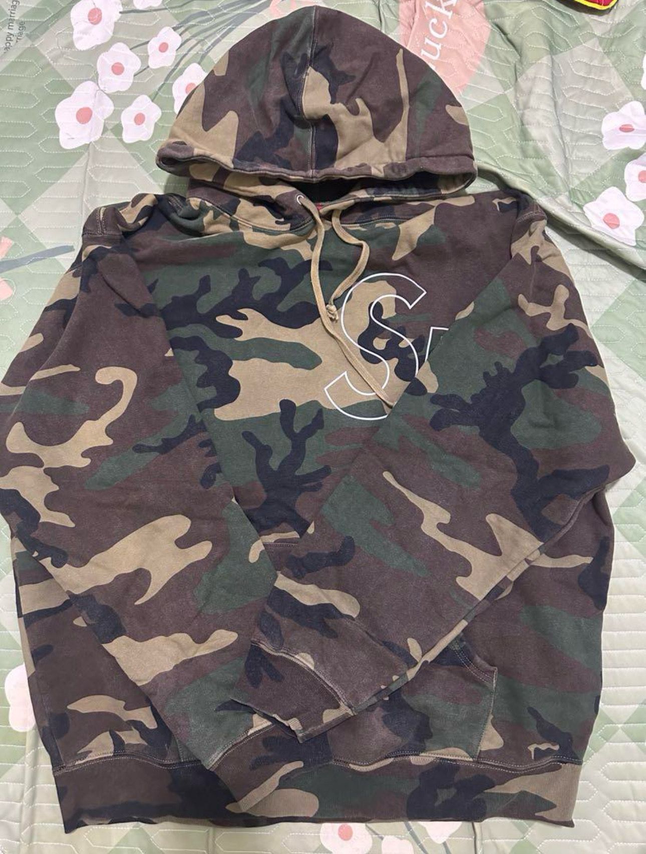 Supreme Reflective Hooded Sweatshirt "Woodland Camo"