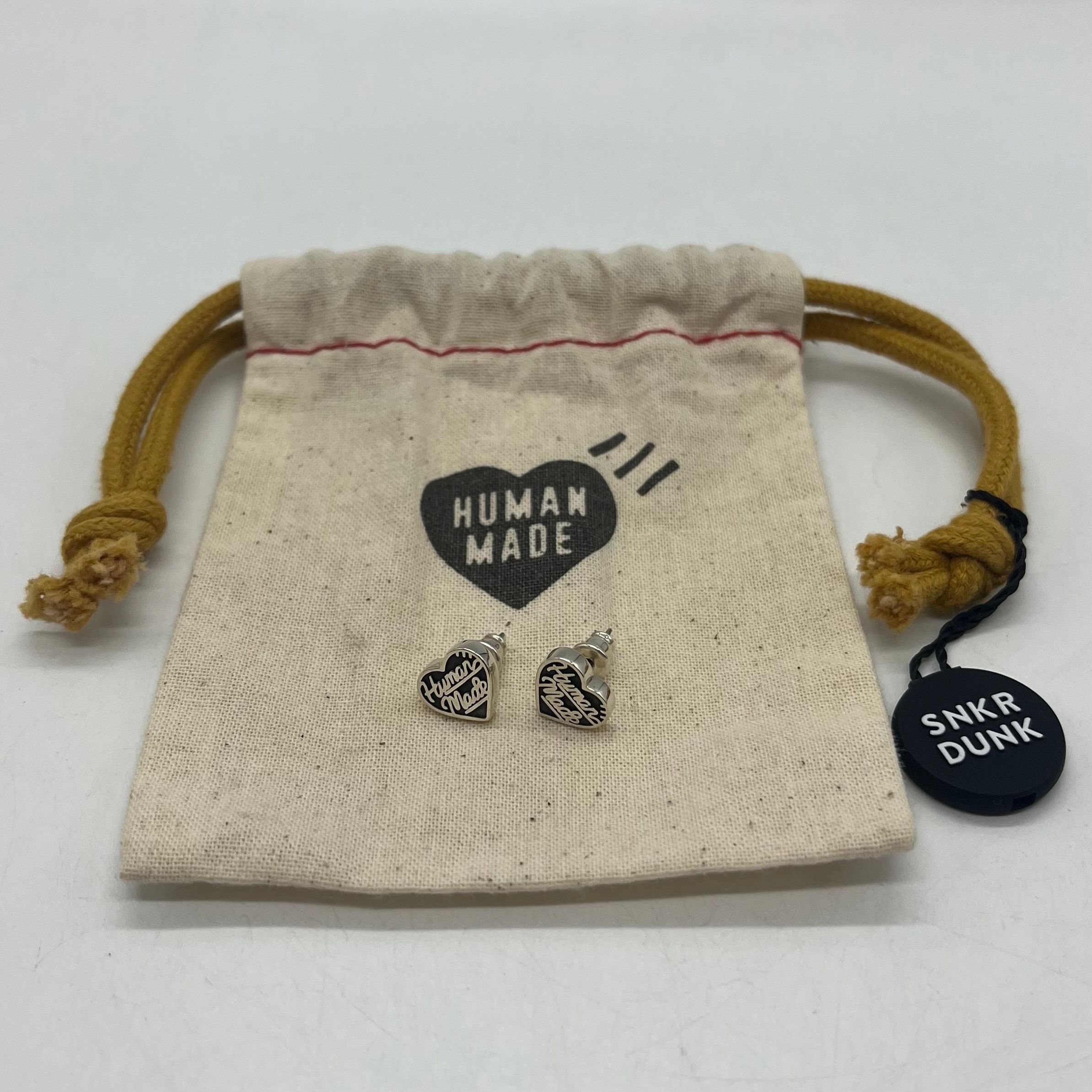 HUMAN MADE Heart Silver Earrings 