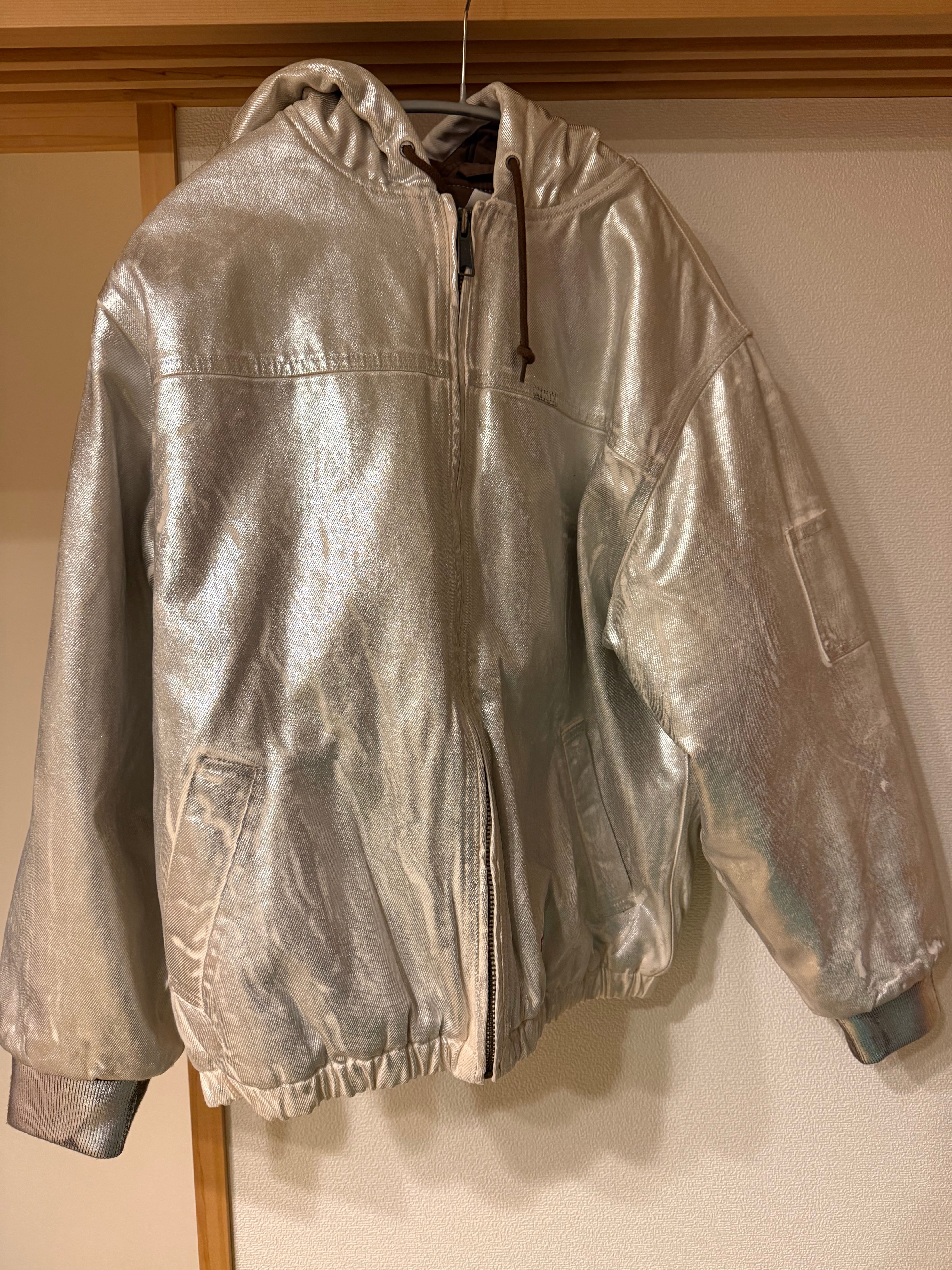 Supreme x MM6 Maison Margiela Foil Hooded Work Jacket "Natural"