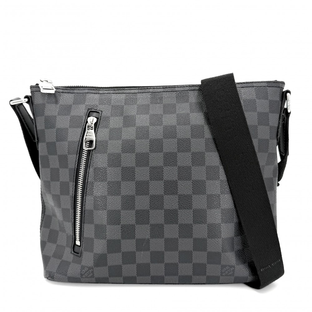 LOUIS VUITTON ルイヴィトン ショルダーバッグ ダミエグラフィット ミックPM 肩掛け 斜め掛け N41211    ブラック 黒 シルバー金具 メンズ【中古品】