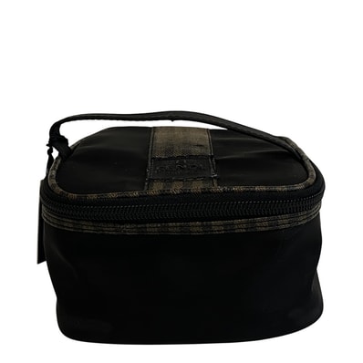 フェンディ FENDI ポーチ ペカン スクエア 眉毛カットセット 化粧ポーチ バニティ ブラック
