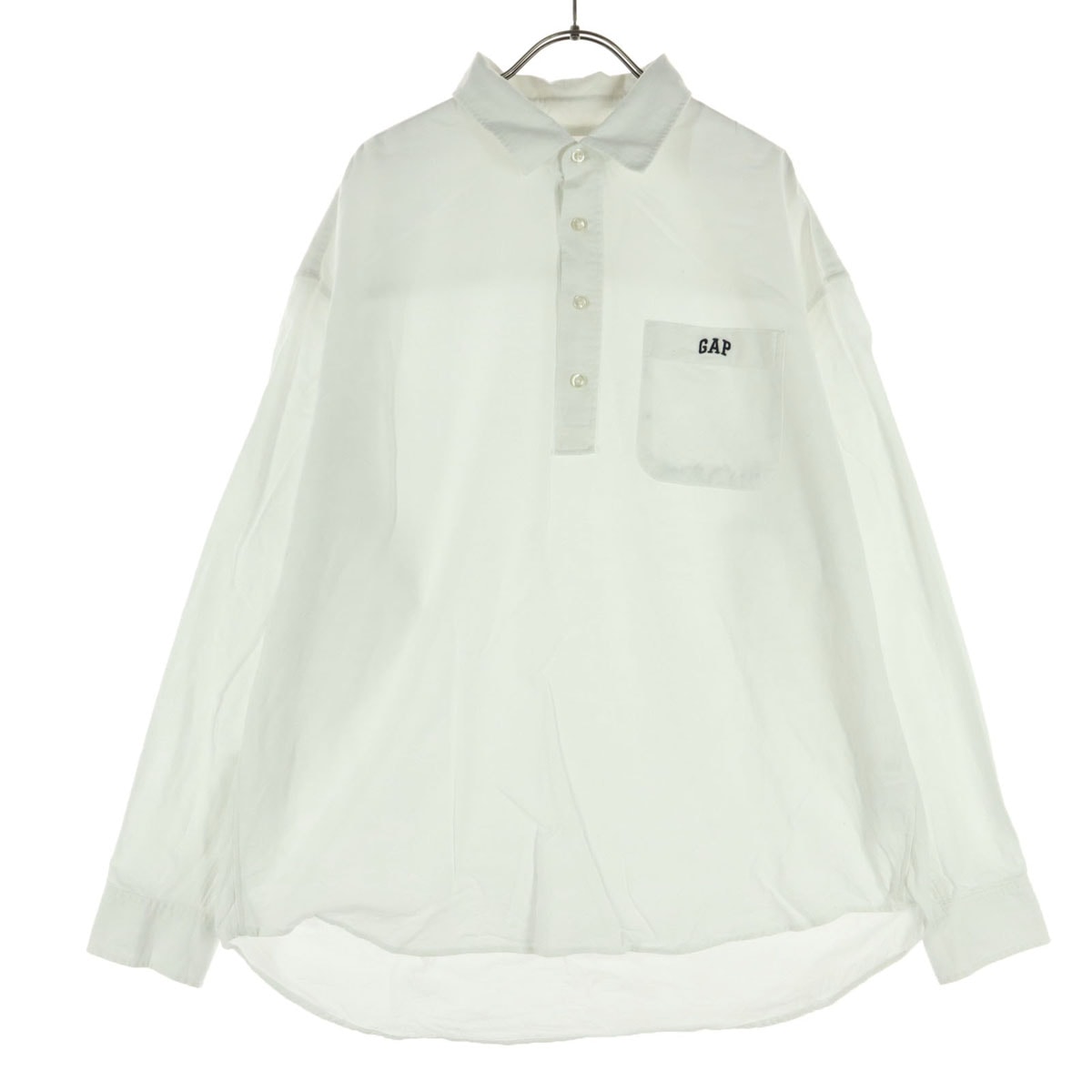 GAP ギャップ 長袖 ポロシャツ M アイボリー