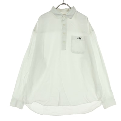 GAP ギャップ 長袖 ポロシャツ M アイボリー