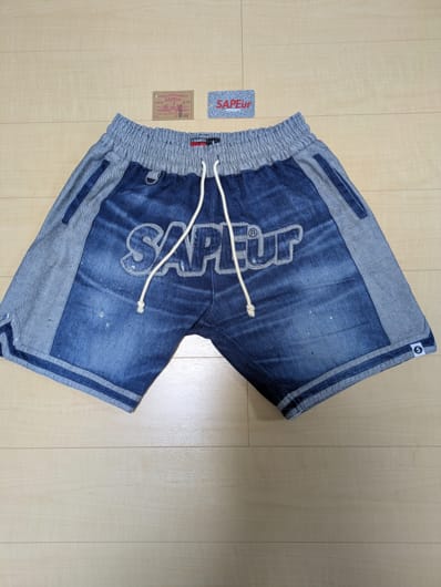 SAPEur MADE in JAPAN DENIM series BASKET SHORTS "Denim"