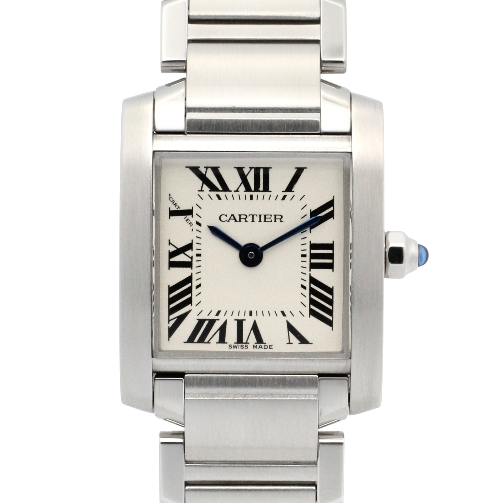 カルティエ CARTIER タンクフランセーズ SM 腕時計 時計 ステンレススチール レディース シルバー系 W51008Q3 【中古】