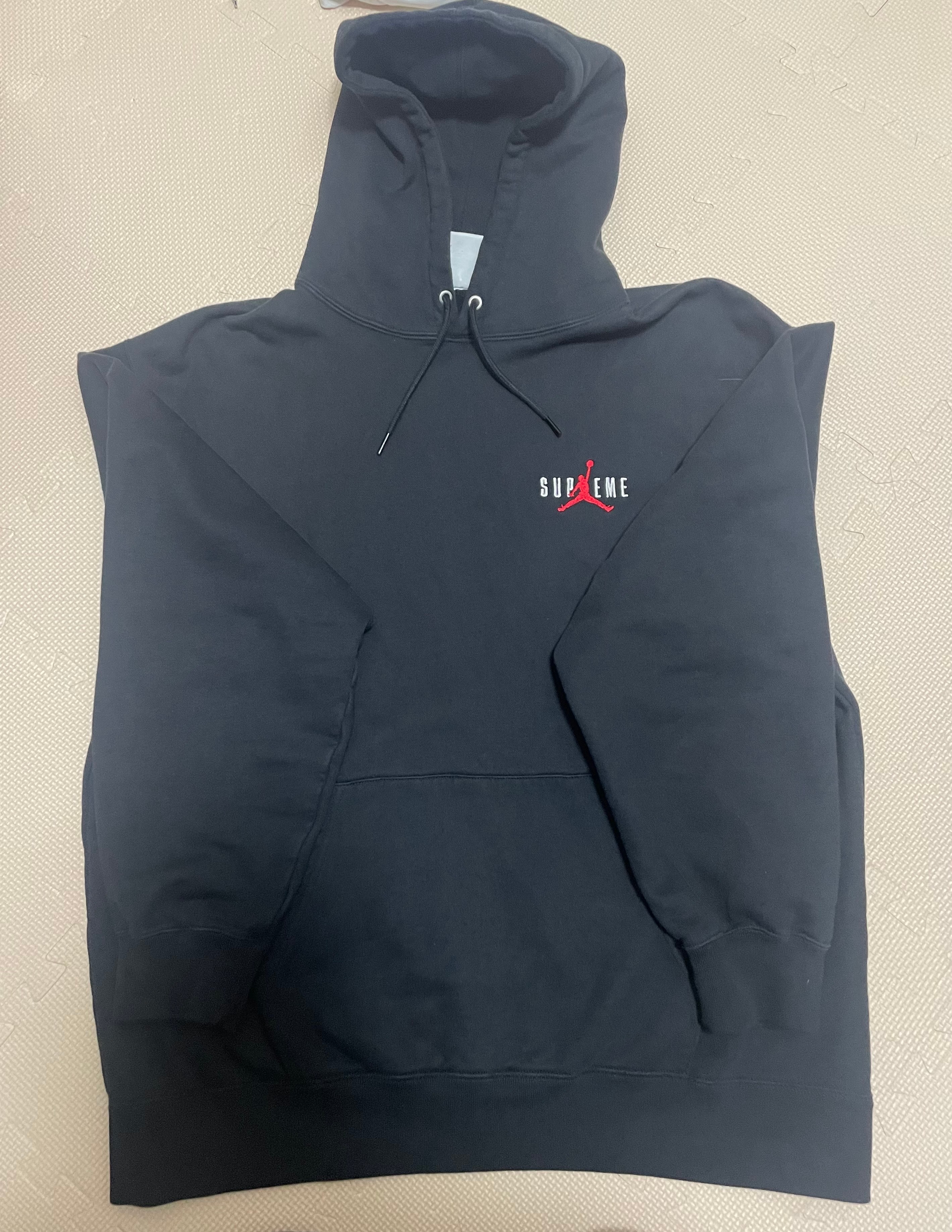 Supreme x Jordan Hooded Sweatshirt "Black"