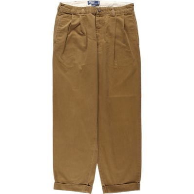 古着 ラルフローレン Ralph Lauren POLO by Ralph Lauren HAMMOND PANT ツータック チノパンツ メンズw34相当/eaa634969