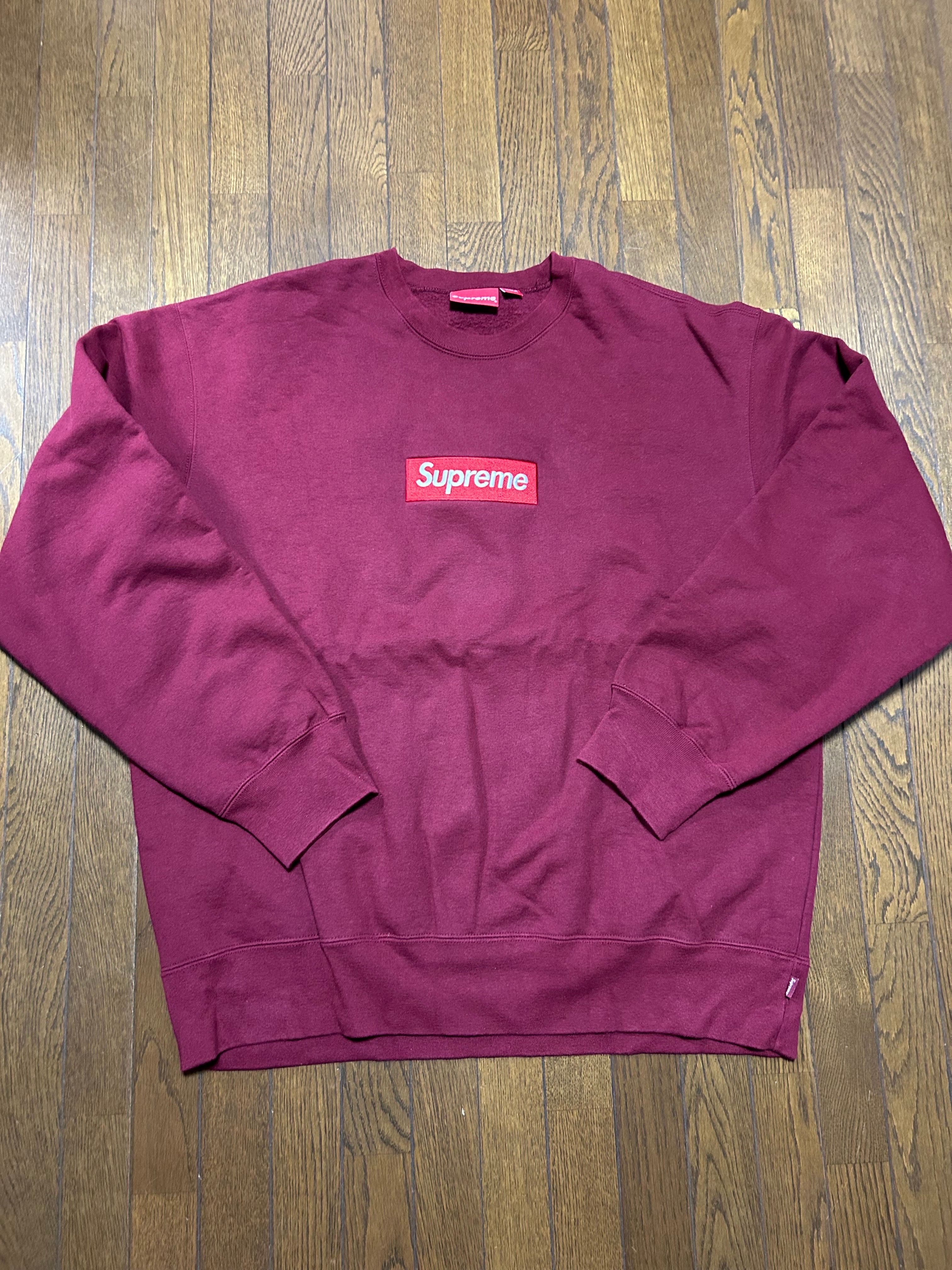 Supreme Box Logo Crewneck "Cardinal" (22FW)