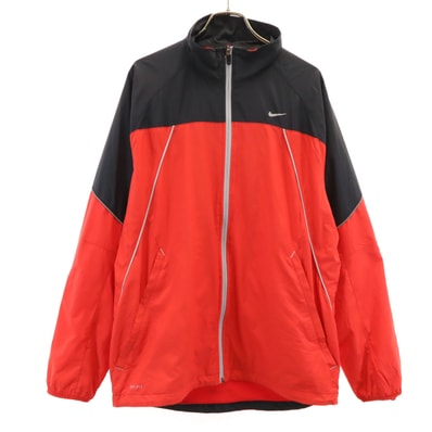 NIKE ナイキ ジップジャケット L レッド 裏メッシュ