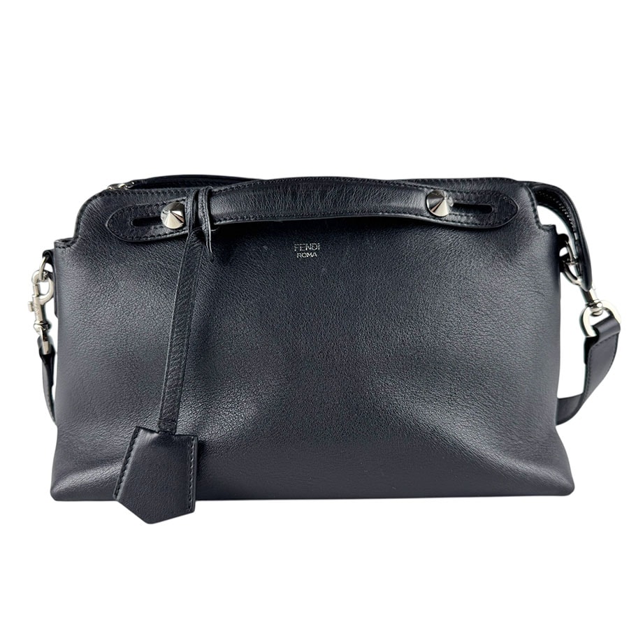 フェンディ FENDI ショルダーバッグ ハンドバッグ バイ ザ ウェイ ミディアム レザー ブラック レディース 8BL124-1D5【中古】 z8185