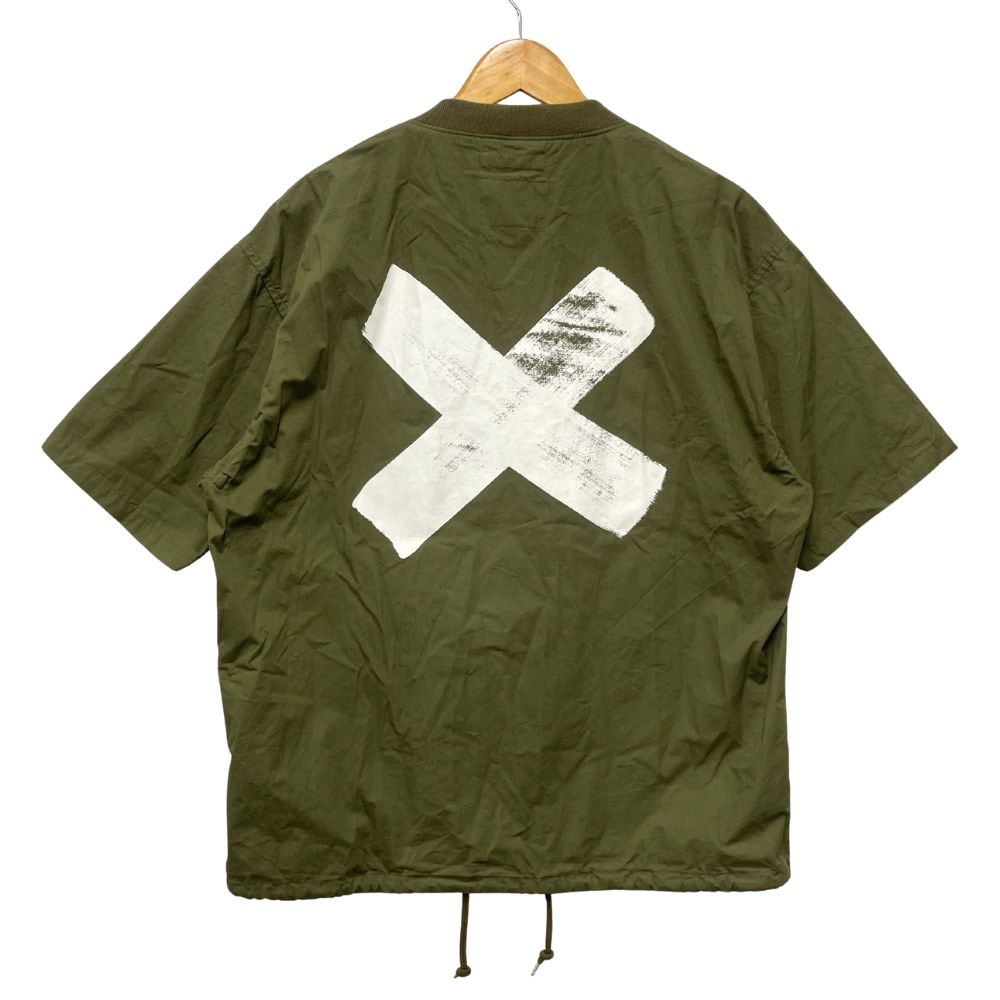 WTAPS ダブルタップス 24SS SMOCK/SS/COTTON.WEATHER スモック 半袖シャツ カーキ サイズ2 正規品 / 53103